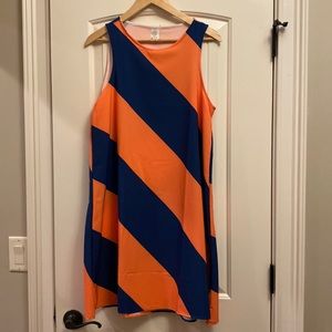 Boutique Auburn Blue/Orange Dress- Size M